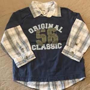Pumpkin Patch boys plaid shirt Size 2T